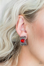 Load image into Gallery viewer, Glamorously Grand Duchess - Red Clip-On- Paparazzi

