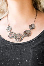 Load image into Gallery viewer, Rosy Rosette - Black- Paparazzi
